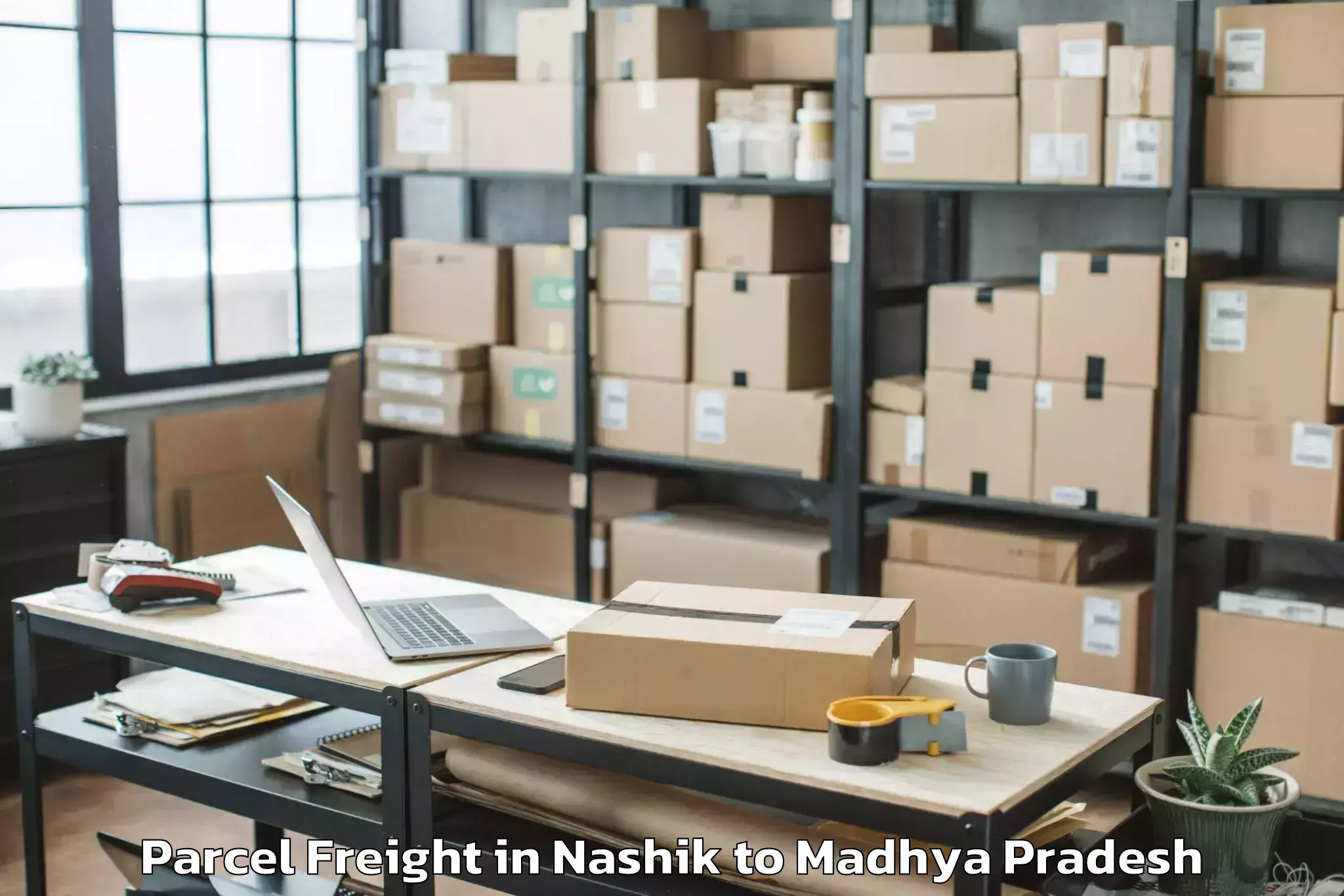 Reliable Nashik to Barnagar Pt Parcel Freight